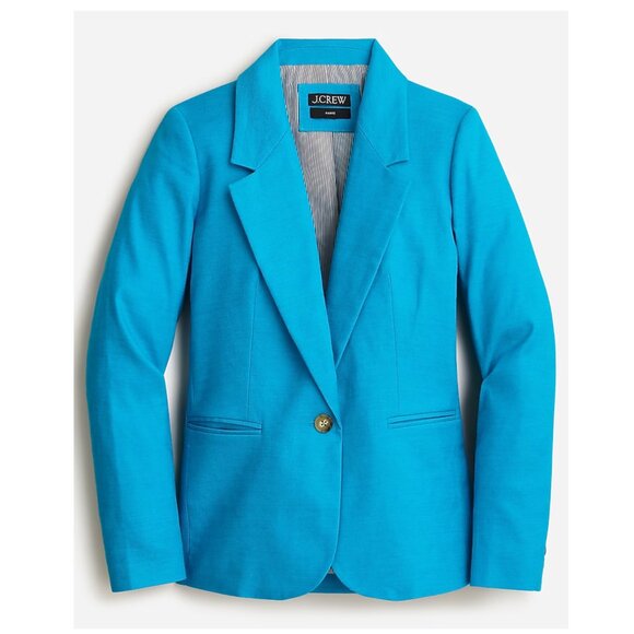 J. Crew Jackets & Blazers - J. Crew NWT Parke Blazer, Sz 16, Bright Blue Stretch Linen, $130 retail